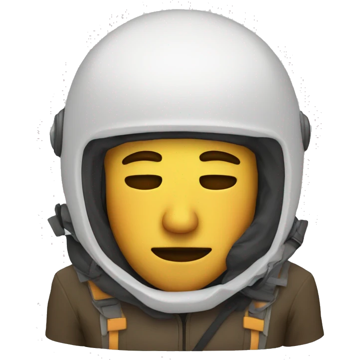 Sleeping man in helmet emoji
