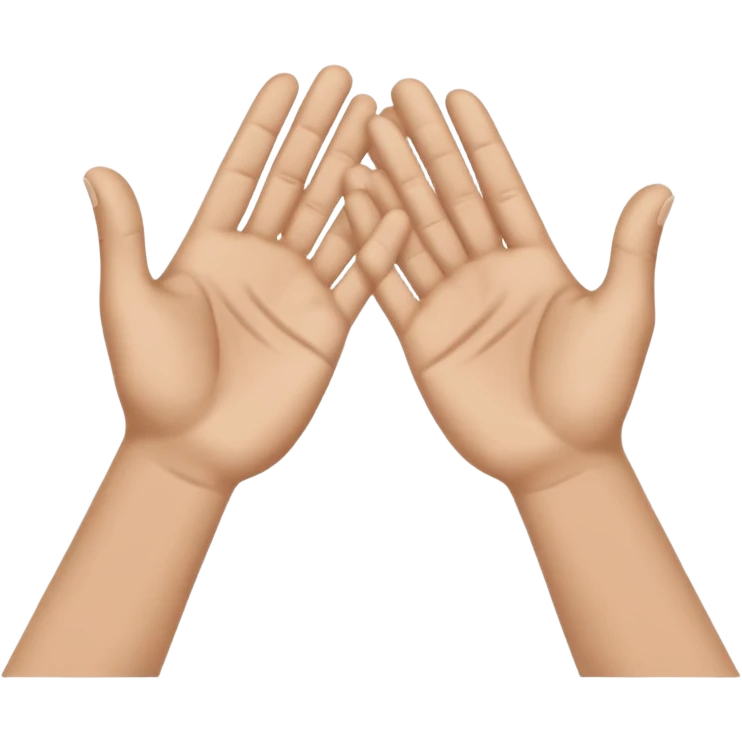 clap black and white emoji