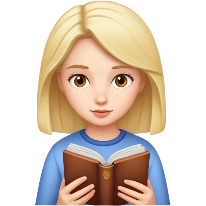Girl is reading emoji