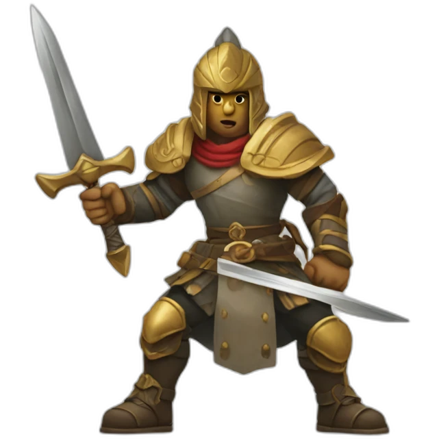 Guerrier Solitaire emoji