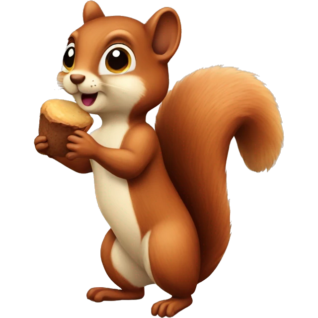 A sweet squirrel emoji