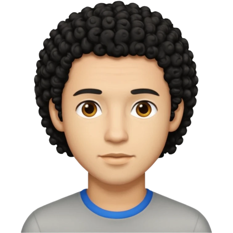 mas blaquito y con crespos peli negro motilado hobre mas morenito mas morenito piel morena emoji