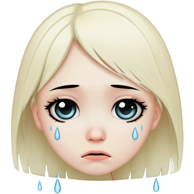 Emo girl sad emoji