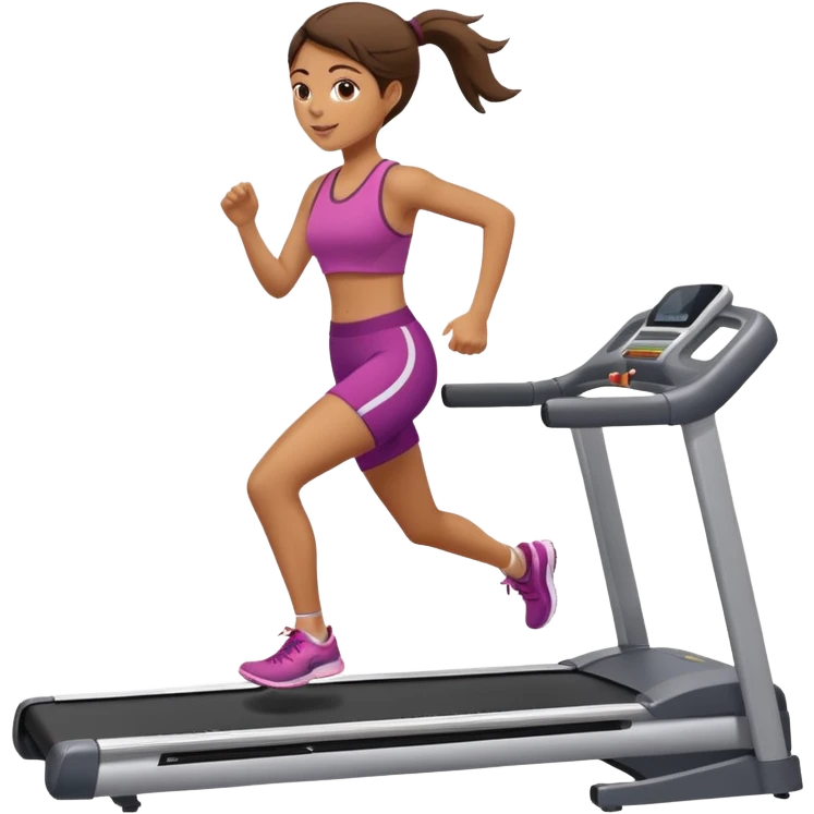 girl running on tredmil emoji