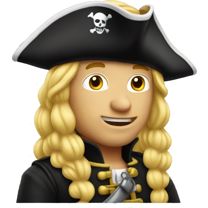 men pirate blond emoji