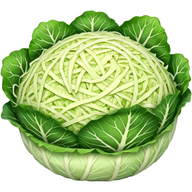 a big pile of grated cabbage no leaves and no cabbage emoji