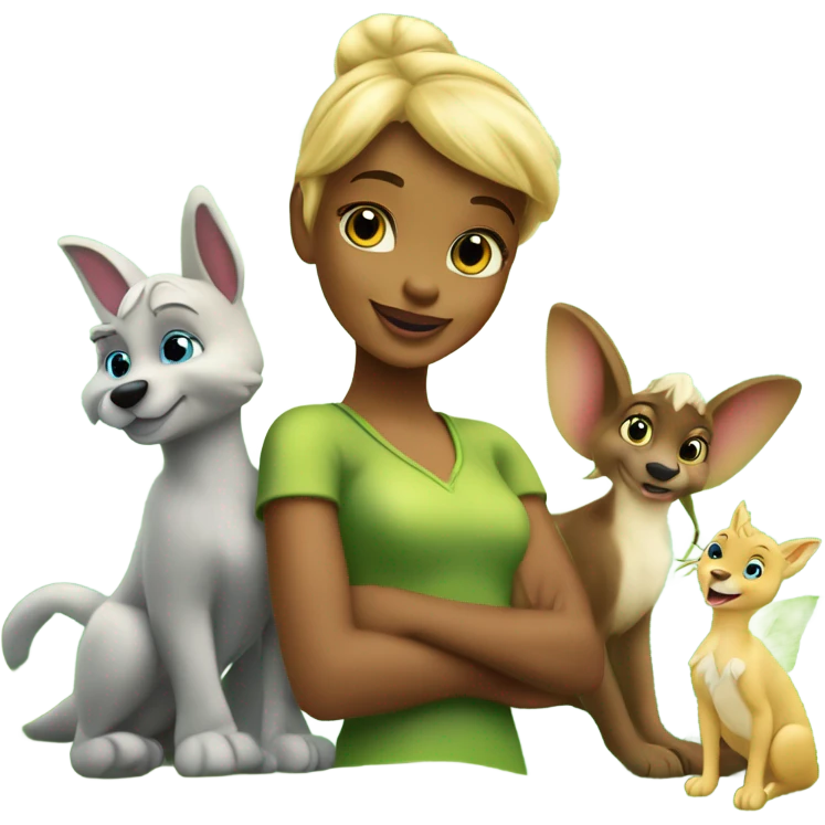 🌍✨ Tinker Bell and her animal friends save the planet through teamwork and care, proving collaboration can overcome any challenge. 🌿🤝 emoji