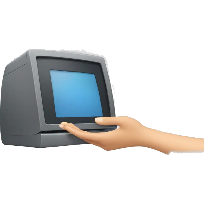 Woman Tipping Hand with computer emoji