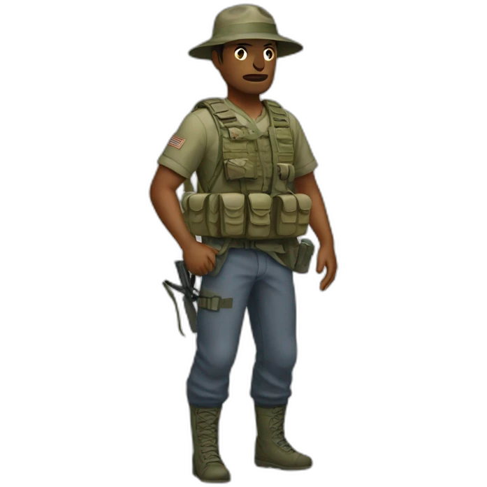 Combat tourist emoji