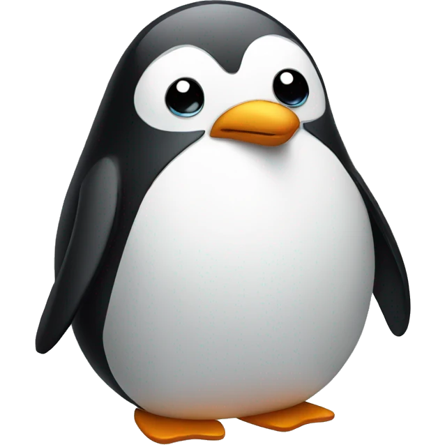 Sad penguin  emoji