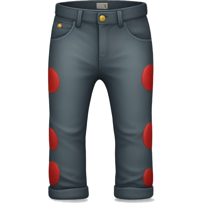 Pants with red spot on bottom emoji