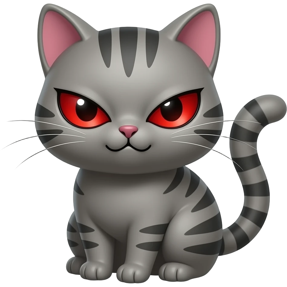 make a evil nyan cat with red eyes and nyan cat emoji