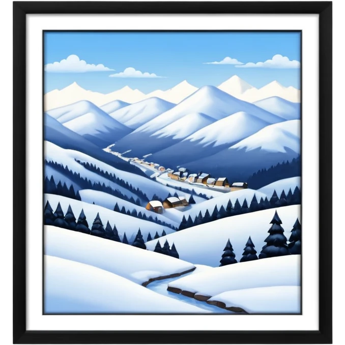thumbnail picture mac os, painting on wall, snow emoji