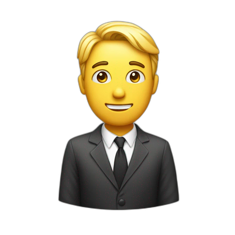 a guy with a question mark over his head emoji