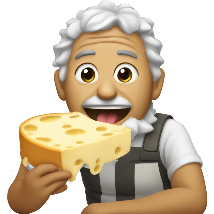 Rata comiendo un queso emoji