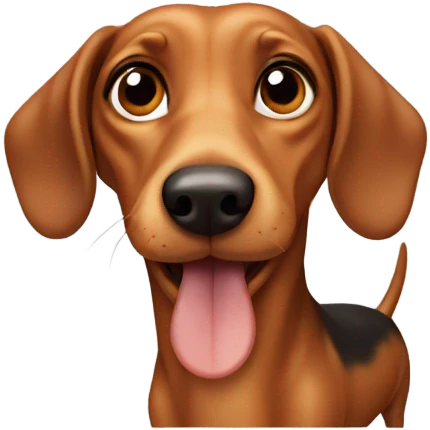 Weiner dog  emoji