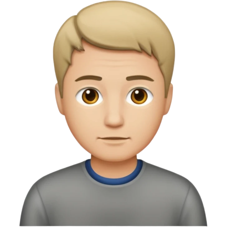 man with short hair medium tone emoji