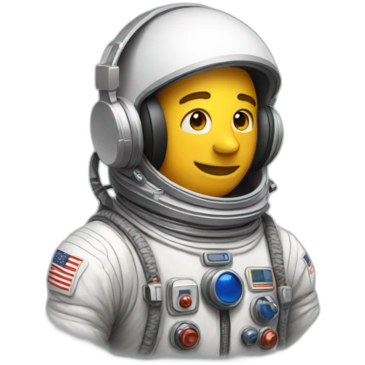 AN ASTRONAUT WITH HEADPHONES emoji