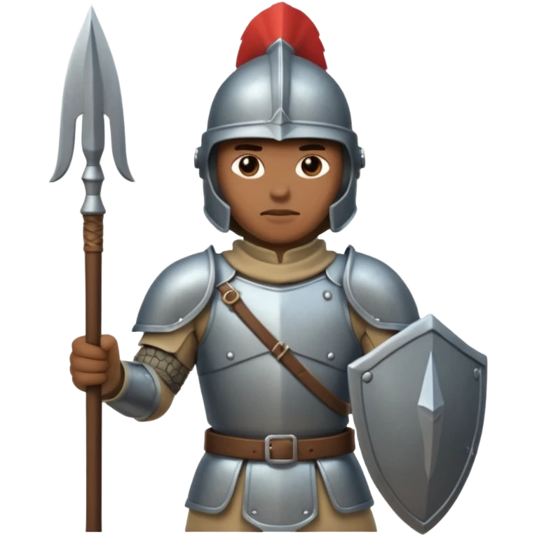 Guard – Armored soldier with spear or halberd emoji