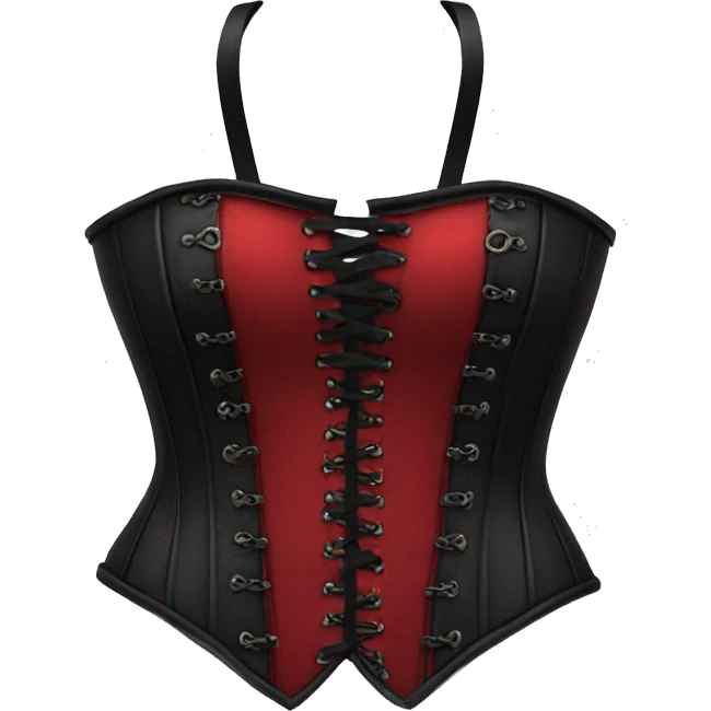 Gothic red corset  emoji