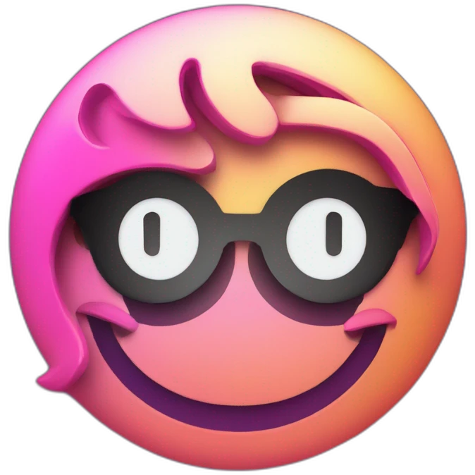 80-s retrovawe logo emoji