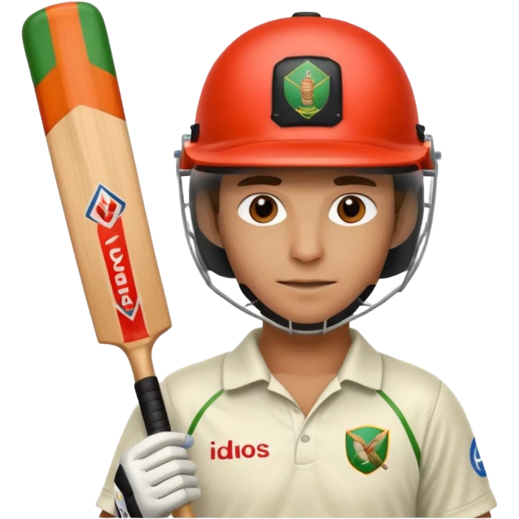 cricket batsman emoji