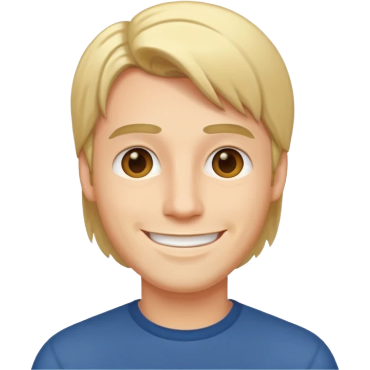 men with straight hairs emoji