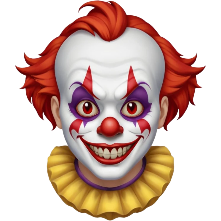 Scary clown  emoji