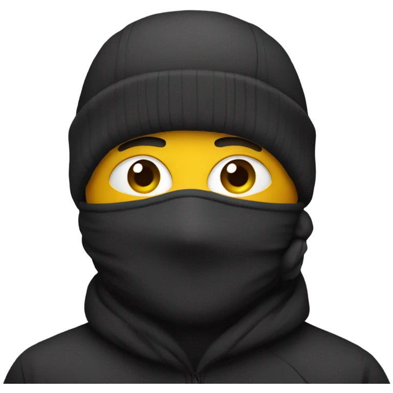Man in a ski mask emoji