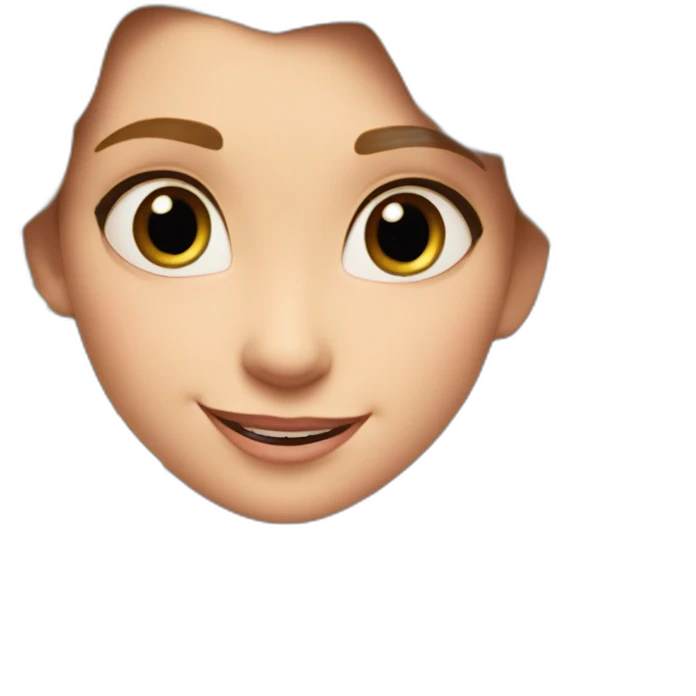 Raiponce disney avec des fleurs emoji