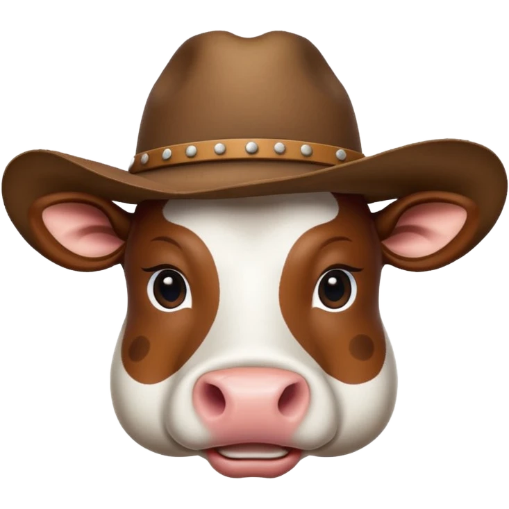 Cow with cowboy hat emoji