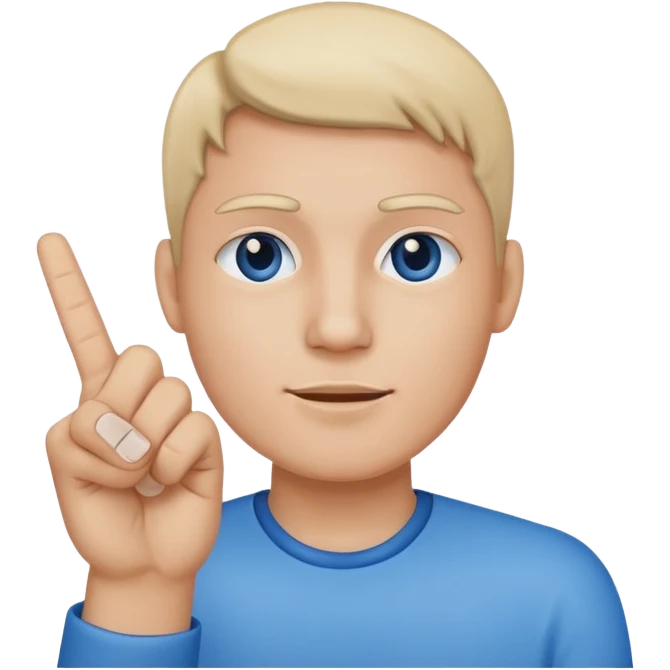 🩵 with middle finger emoji