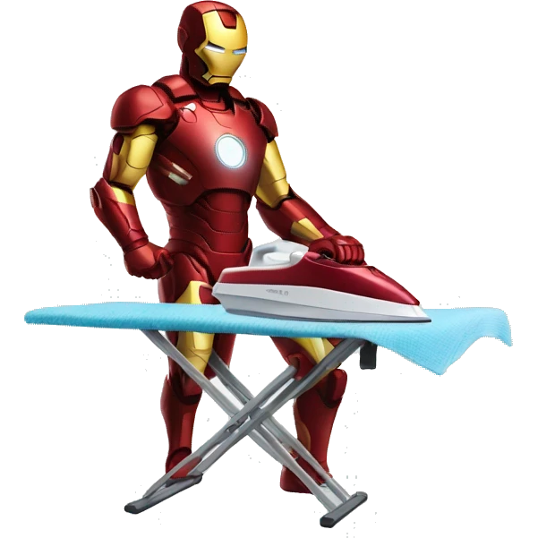 ironman ironing clothes emoji