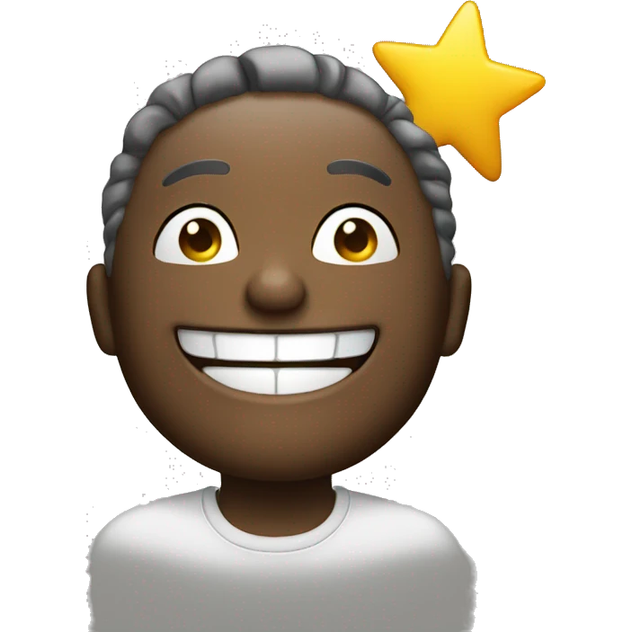 Star smiling emoji