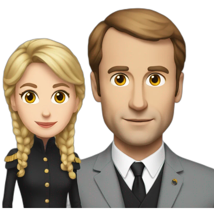 Macron et Brigitte emoji