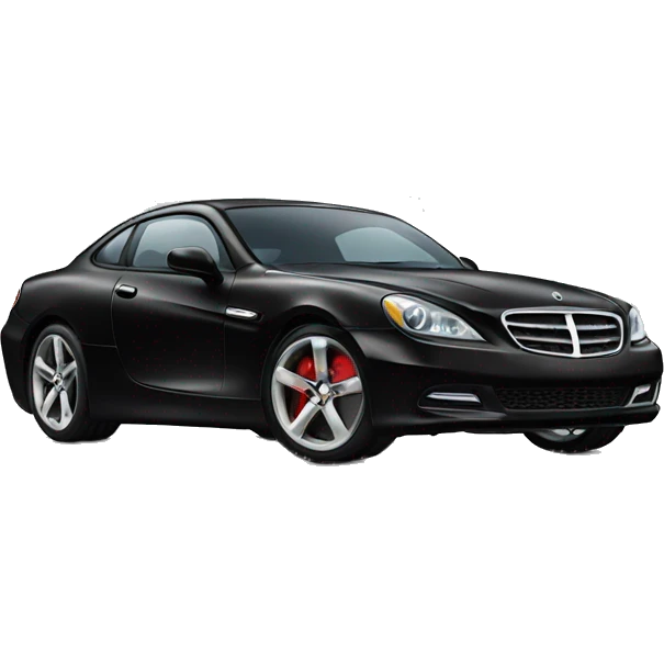 Expensive black car emoji