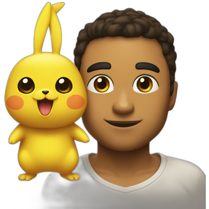 Sacha et pokachu emoji