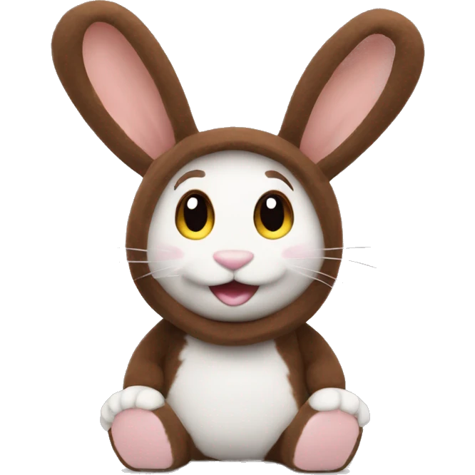 bunny mini loop brown emoji