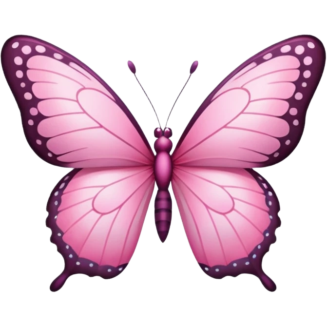 pink butterfly emoji