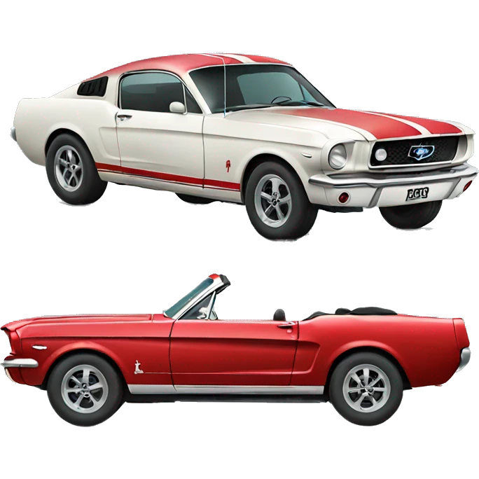 Red ford mustang  emoji