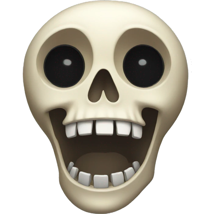 surprised skeleton emoji