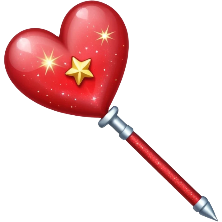 magic wand themed heart emoji
