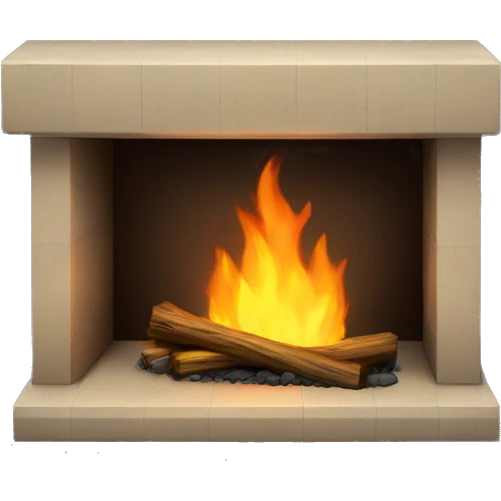 floating fireplace  emoji
