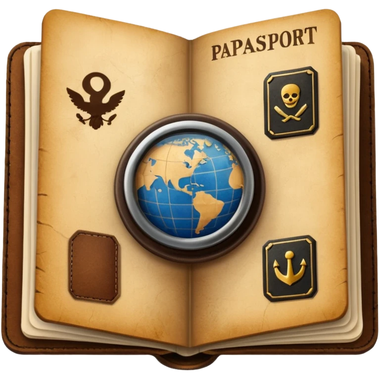 Travelling passport emoji