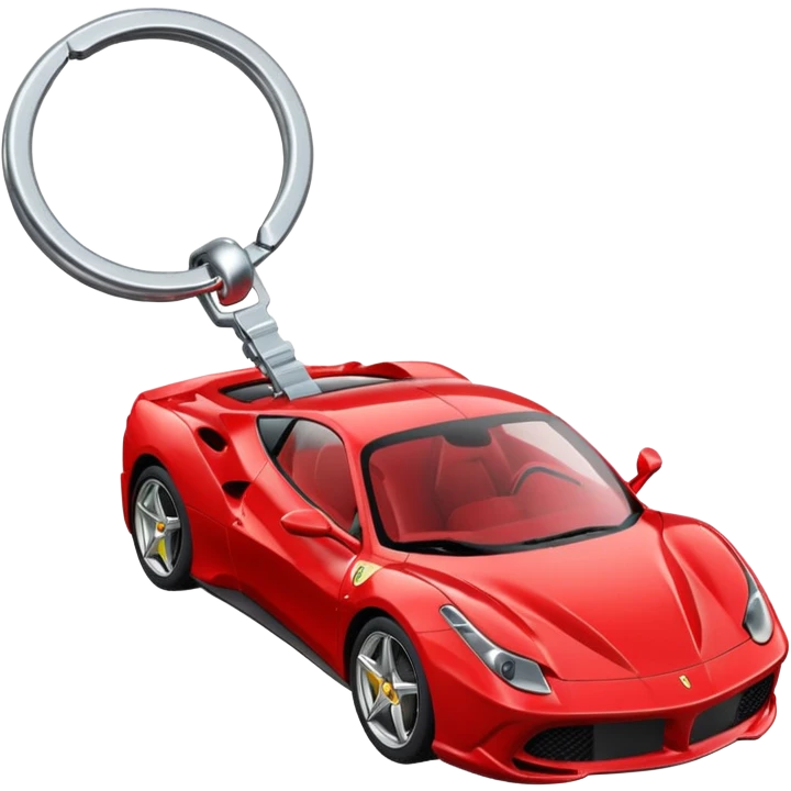 red Ferrari key emoji