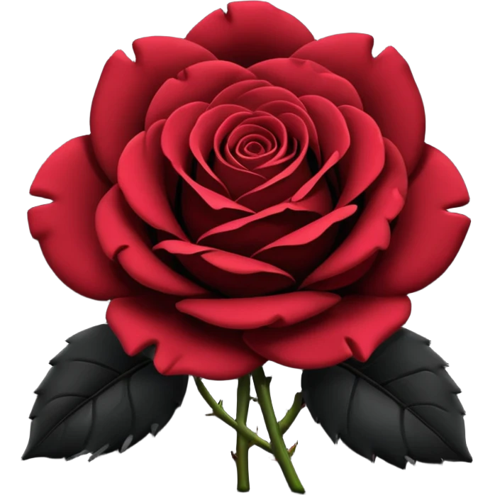 black rose emoji