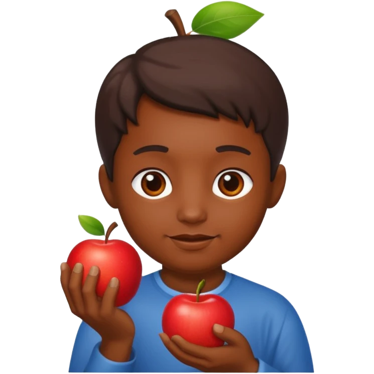 visnu god with an apple emoji