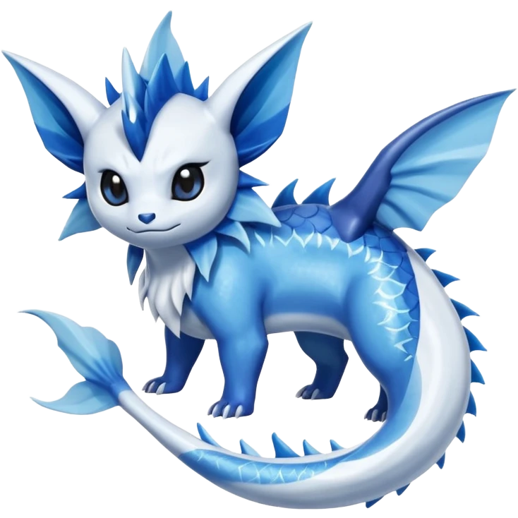 Vaporeon-Samurott-Absol-Fakémon-hybrid-creature (full body)  emoji