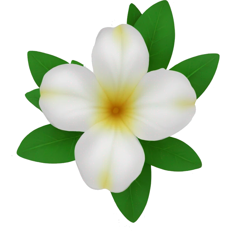 jasmins flowers with leafs emoji
