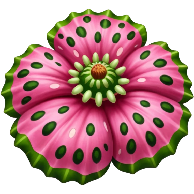 Rafflesia arnoldi green and pink emoji